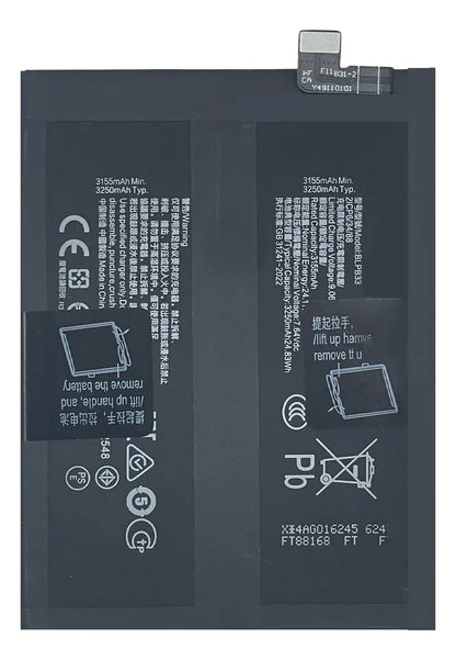 Batería compatible con Realme GT 7 Pro RMX5010 BLPB33