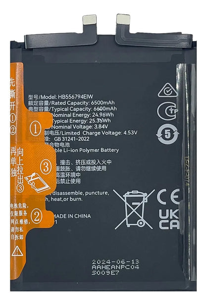 Batería compatible con Honor Magic 7 Lite HB556794EIW