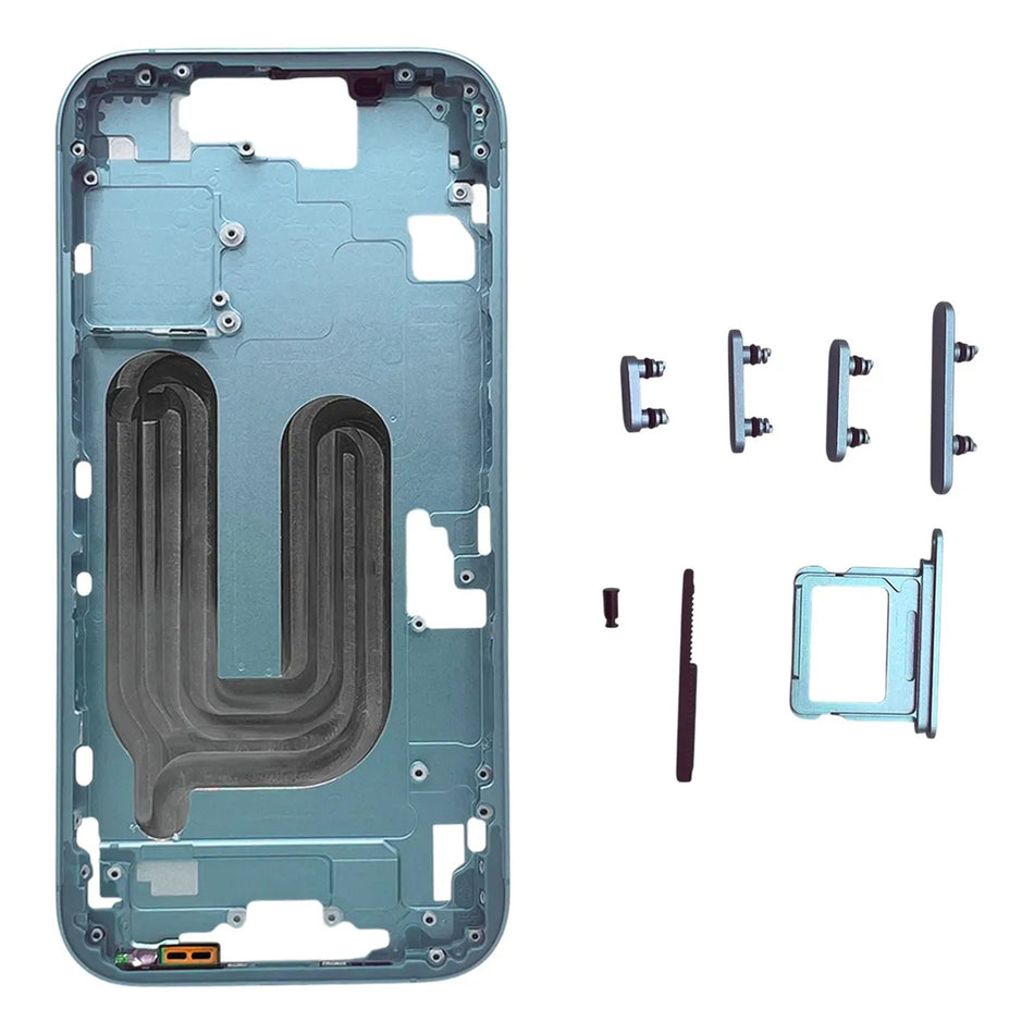 Chasis / Marco Lateral compatible con iPhone 17 (6.3") – con ranura SIM Física