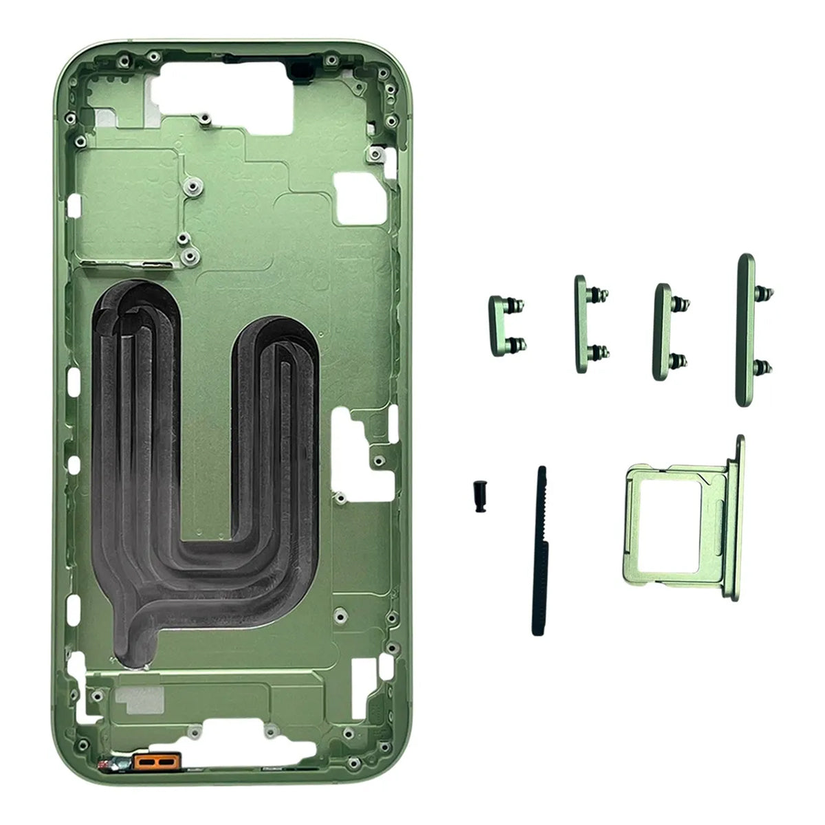 Chasis / Marco Lateral compatible con iPhone 17 (6.3") – con ranura SIM Física