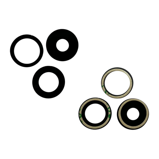 Cristal de Cámara Trasera para iPhone 15 Pro - Kit de 3 piezas