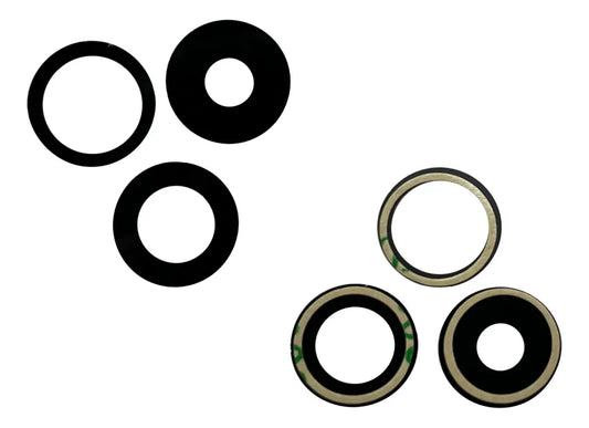 Cristal de Cámara Trasera para iPhone 15 Pro - Kit de 3 piezas