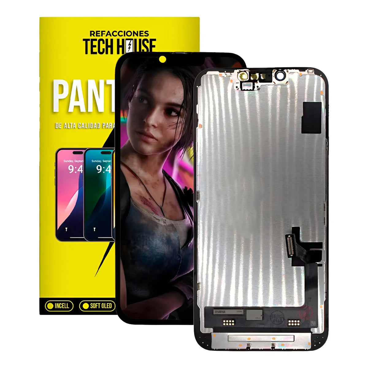 Pantalla Incell HD compatible con iPhone 14 – (Soporte para Trasplante de IC)