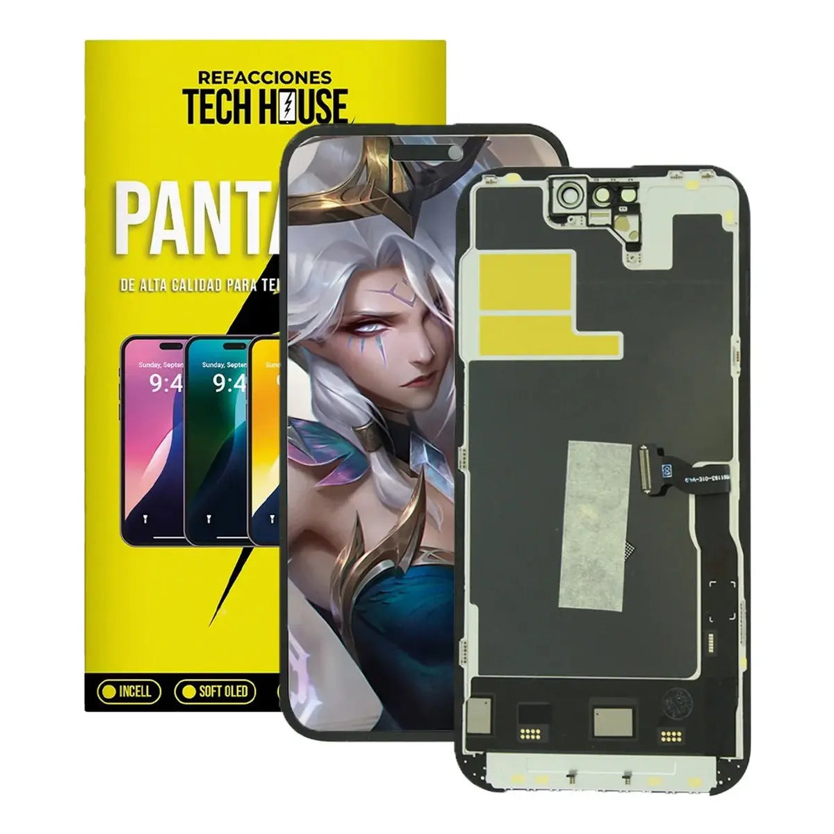 Pantalla iPhone 14 Pro – Soft OLED Premium (Soporte para Trasplante de IC)