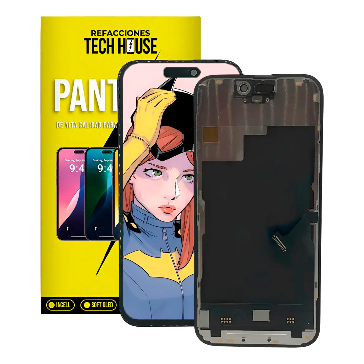 Pantalla Completa Compatible con iPhone 15 EBR INCELL HD (Soporte IC)