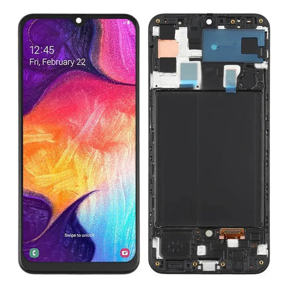 Pantalla con Marco compatible con Samsung Galaxy A50