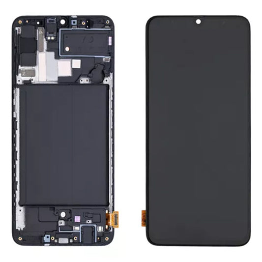 Pantalla con Marco compatible con Samsung Galaxy A70