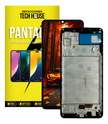 Pantalla con Marco compatible con Samsung A32 4G OLED