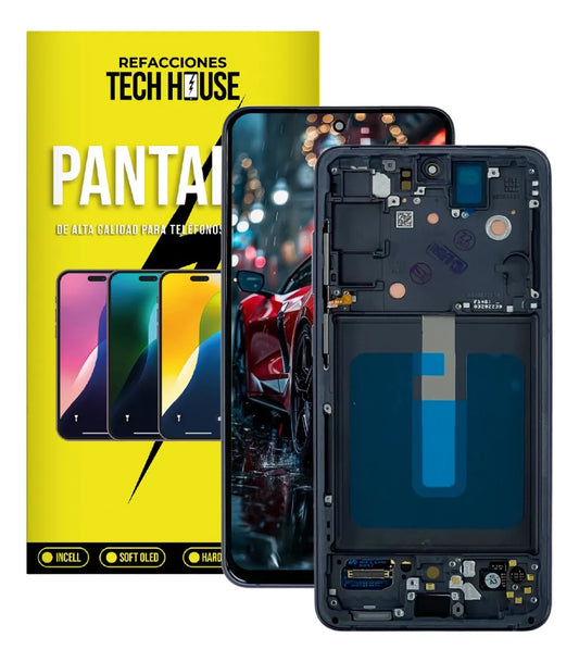 Pantalla compatible con Samsung S21 FE 5G con Marco (Versión internacional)