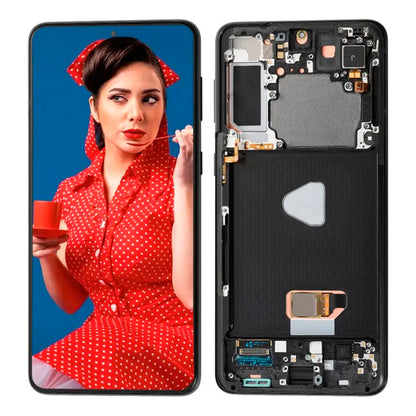 Pantalla Compatible con Samsung S21 Plus G996 OLED con Marco