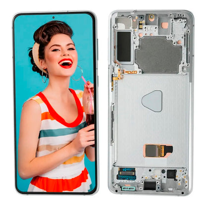 Pantalla Compatible con Samsung S21 Plus G996 OLED con Marco