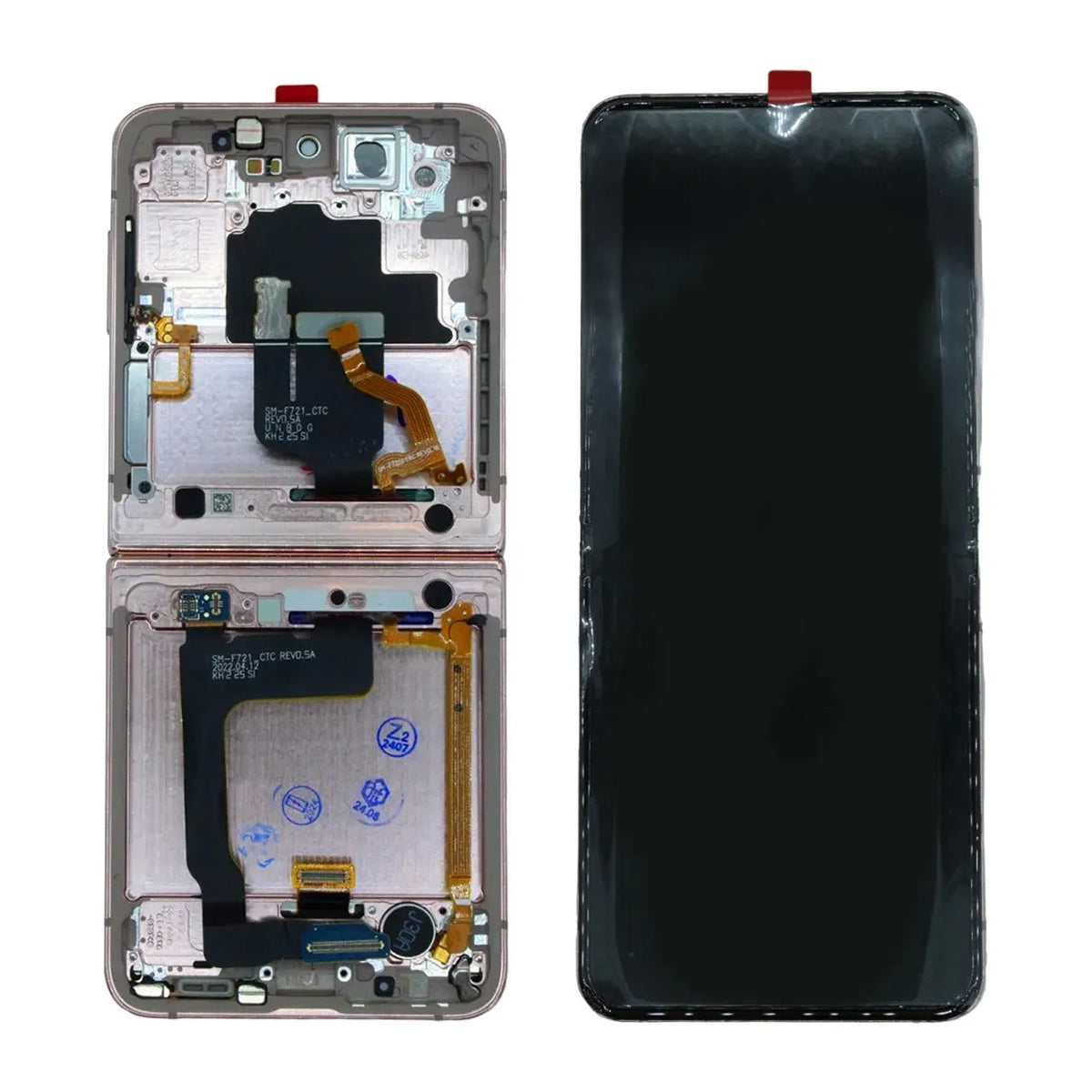 Pantalla Interna compatible con Samsung Galaxy Z Flip 4 (US Version) – AMOLED con Marco