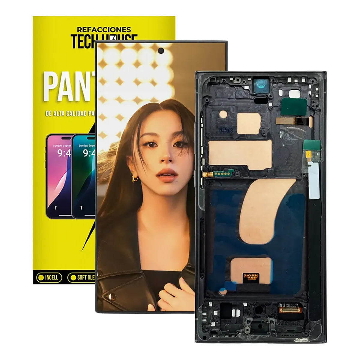 Pantalla INCELL con Marco compatible con Samsung Galaxy S23 Ultra