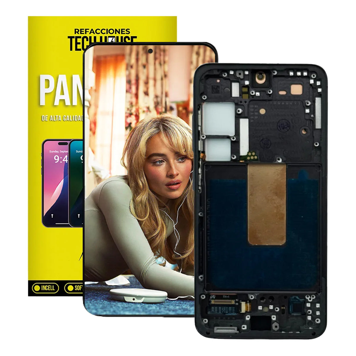 Pantalla OLED con Marco (USA Version) compatible con Samsung Galaxy S23 (S911B/E)