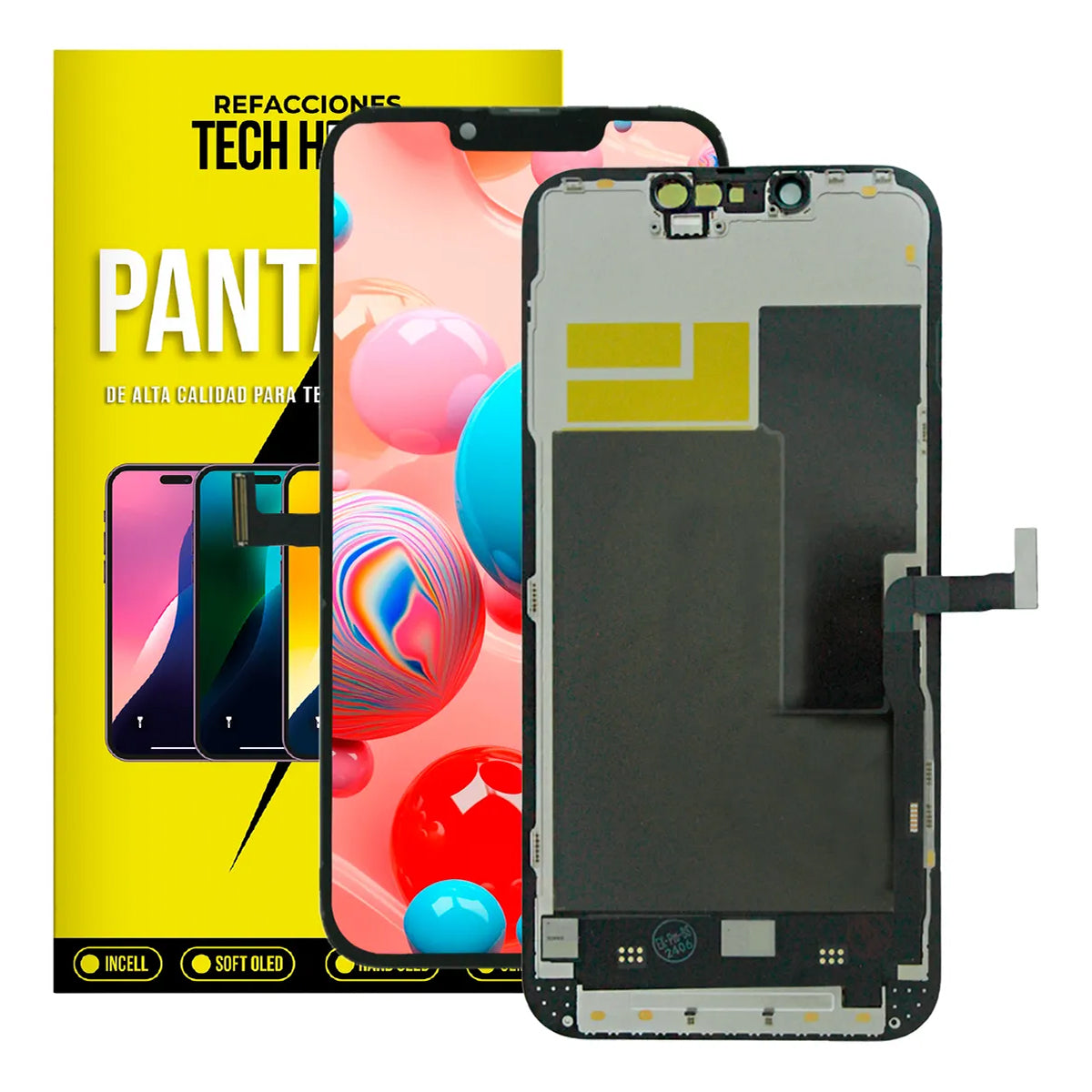 Pantalla compatible con iPhone 13 Pro – Incell HD (Soporte para Trasplante de IC)