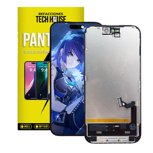 Pantalla Compatible Con iPhone 15 A3090 (soporte Ic) Soft Oled