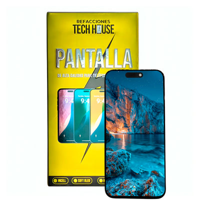Pantalla Incell Pro FHD+ compatible con iPhone 15 Plus – (Soporte para Trasplante de IC)