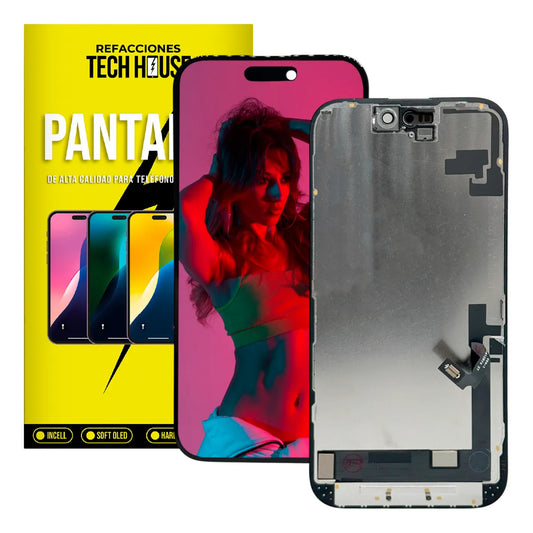 Pantalla compatible con iPhone 16 EBR Incell Negro