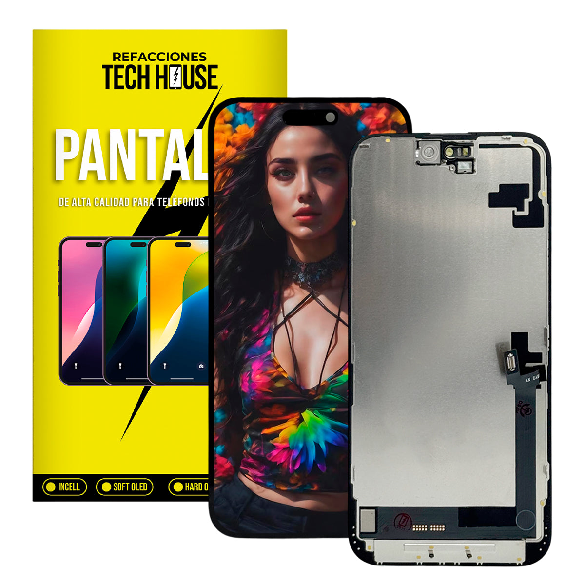 Pantalla compatible con iPhone 16 Plus