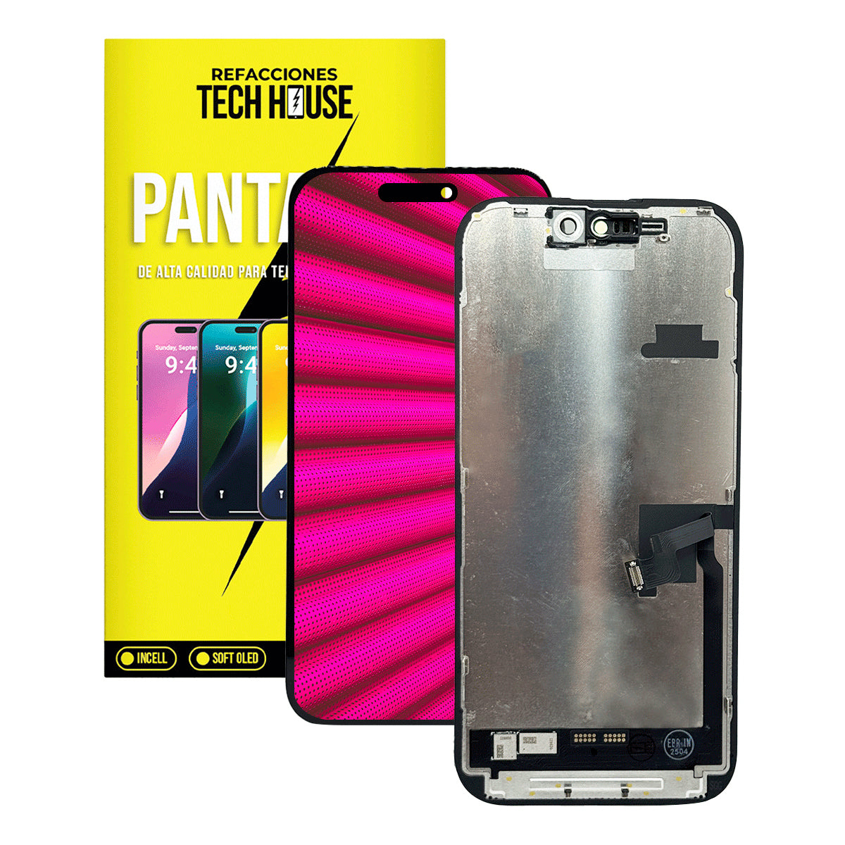 Pantalla Incell HD compatible con iPhone 16 Pro – (Soporte para Trasplante de IC)