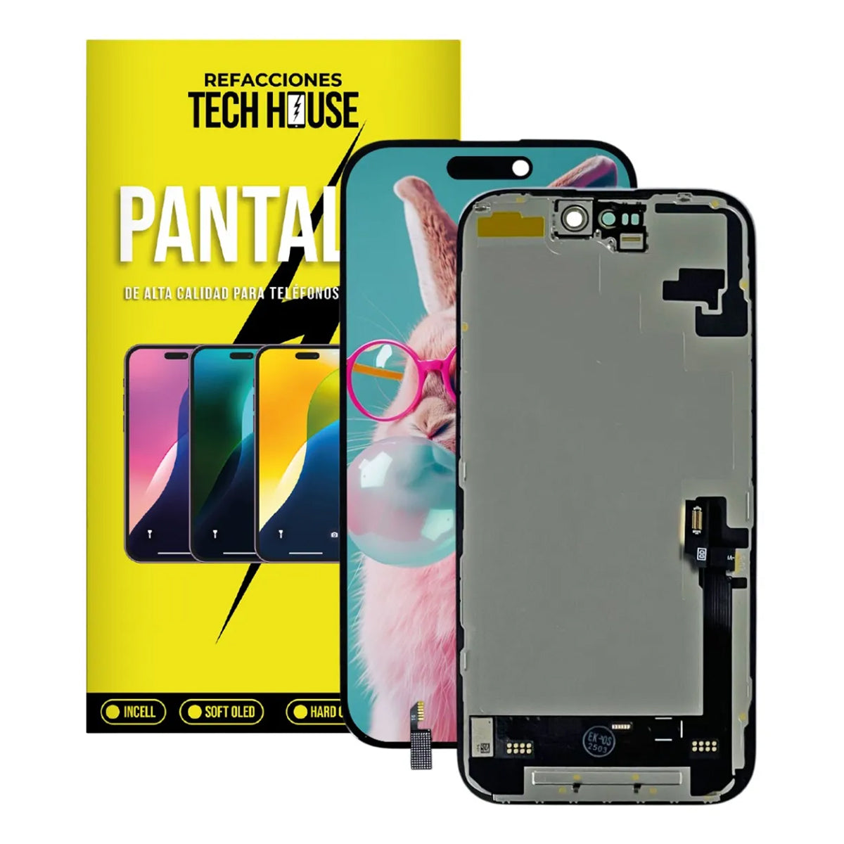 Pantalla iPhone 16 – Soft OLED Premium (Soporte para Trasplante de IC)