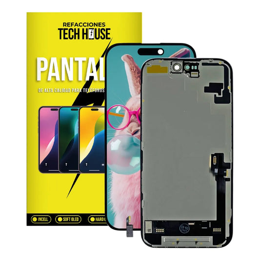 Pantalla compatible con iPhone 16 – Soft OLED Premium (Soporte para Trasplante de IC)