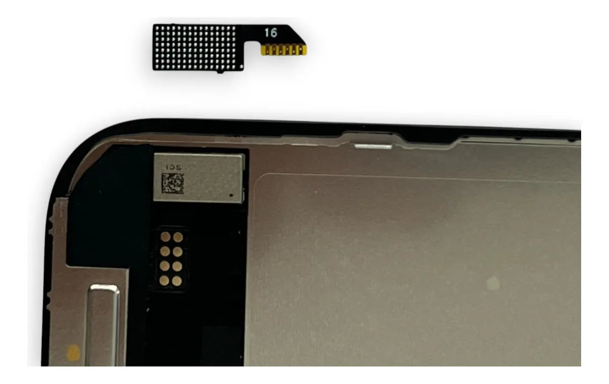 Pantalla compatible con iPhone 16 con IC + Flex Negro