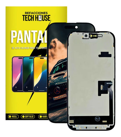 Pantalla compatible con iPhone 16 Pro LCD Negro