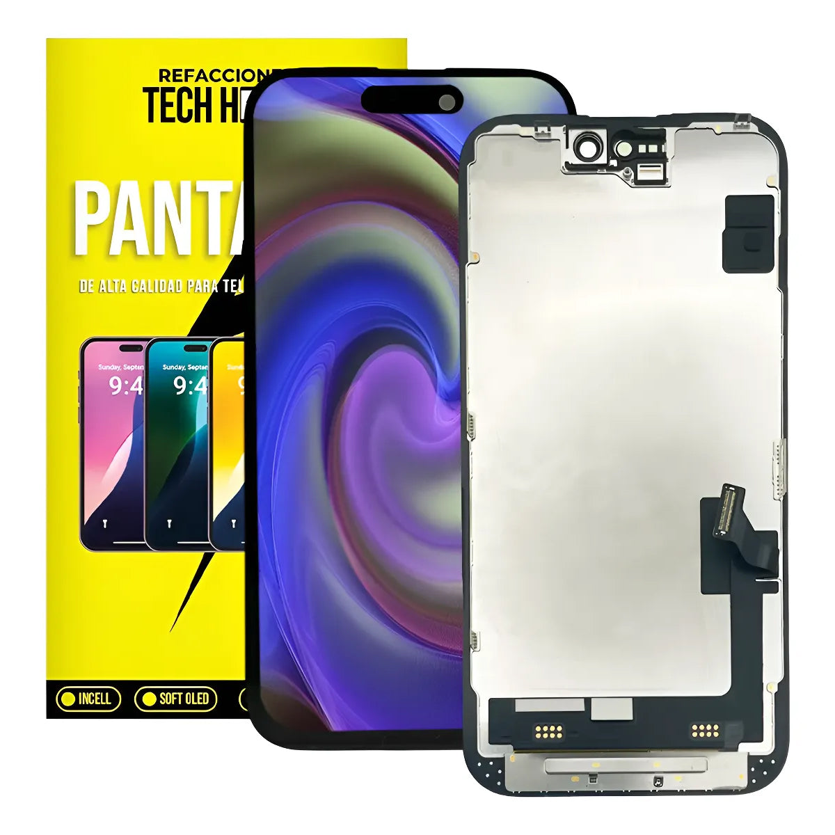 Pantalla compatible con iPhone 15