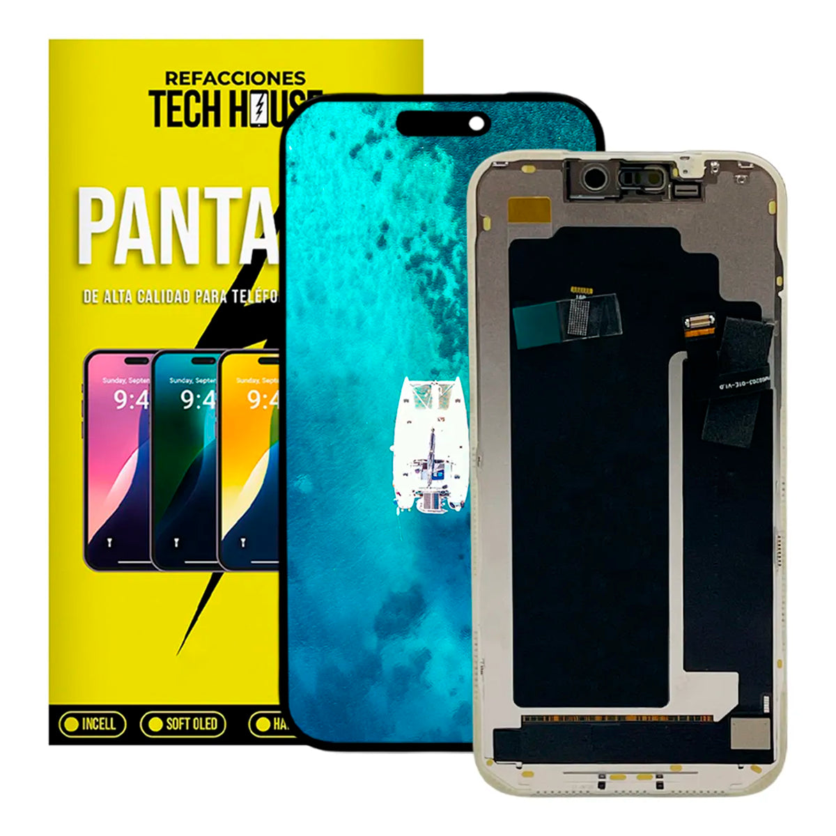 Pantalla Compatible con Apple iPhone 17 Pro Max con Soporte de IC y Flex
