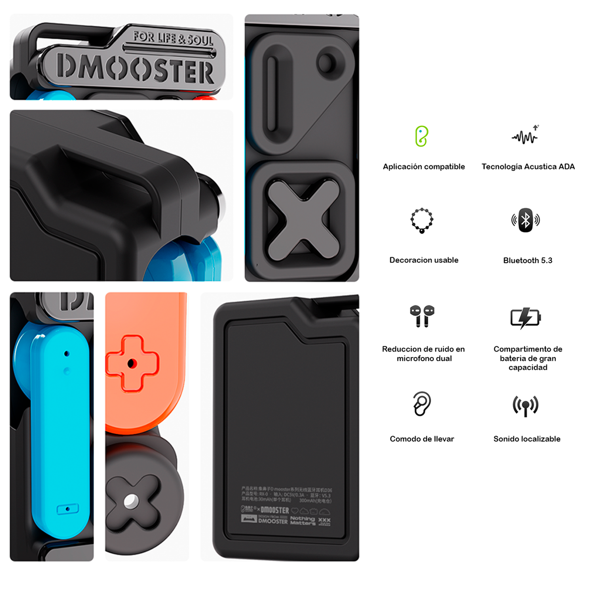 Audífonos Chingones D36 App Localizador Sonido 360 Bluetooth