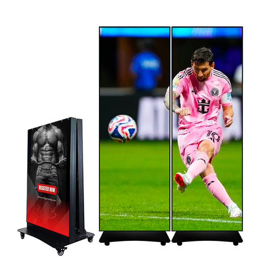 Póster LED Plegable con Sistema de Fusión