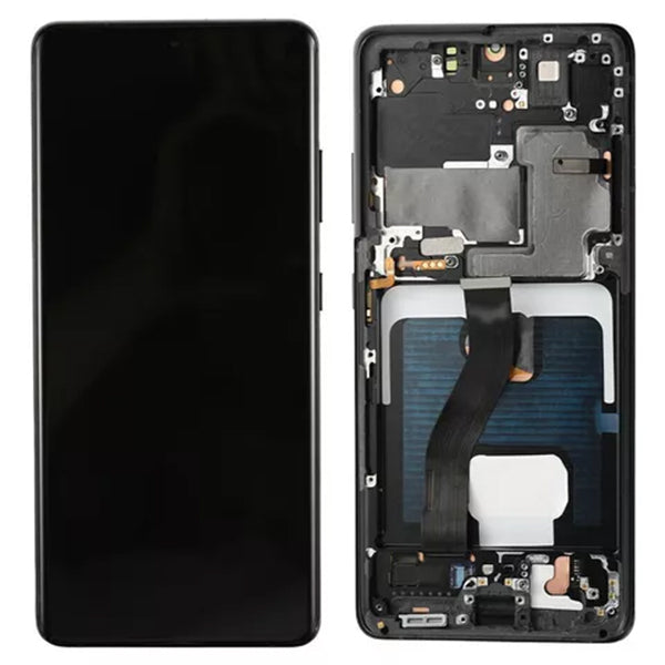 Pantalla con Marco compatible con Samsung S21 Ultra Oled