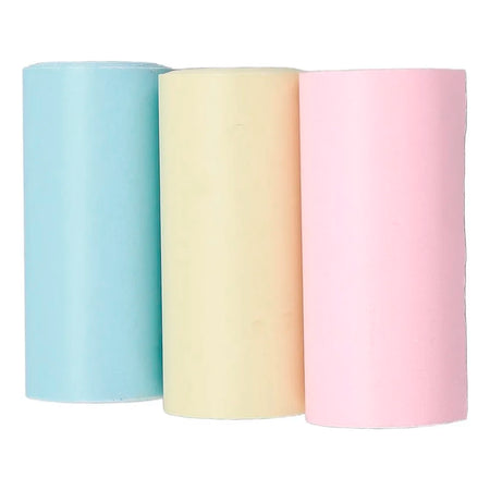 Paquete 3 Rollos de Papel de Colores sin Adhesivo