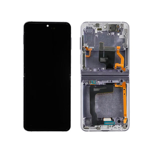 Pantalla compatible con Samsung Galaxy Z Flip 4 5G lila