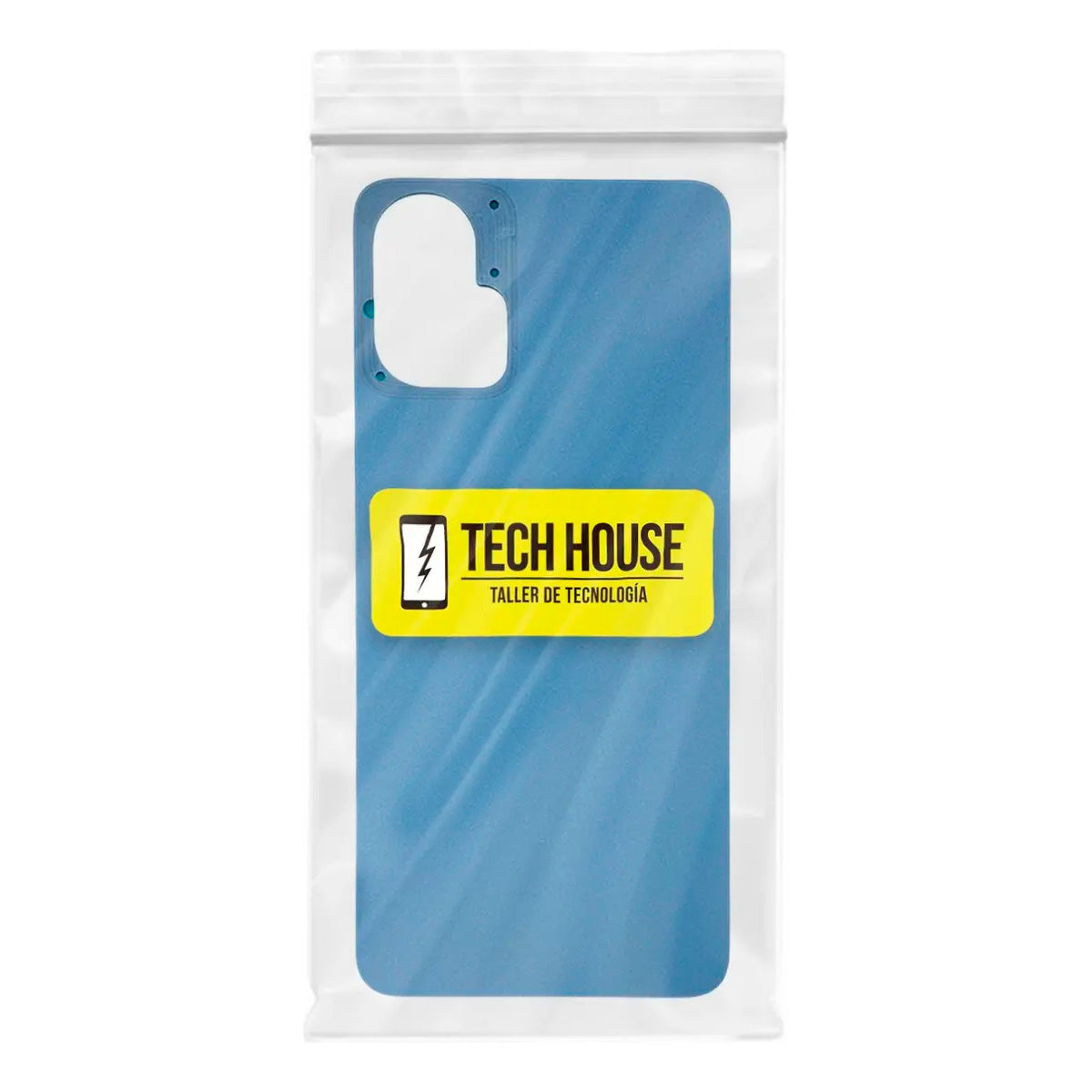 Tapa trasera Moto G34 azul - detalle