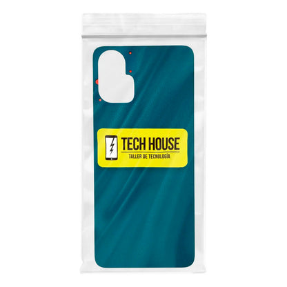 Tapa trasera Moto G34 verde - detalle