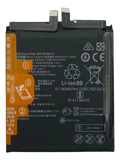 Batería compatible con Huawei P50 / Huawei P50e HB516578EFW