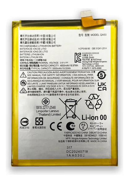 Batería compatible con Motorola Moto G55 XT2435-2