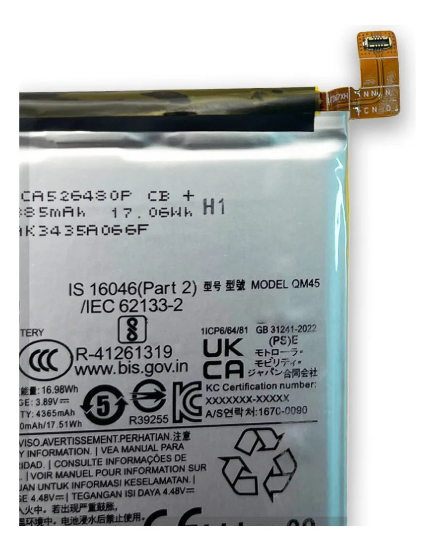 Batería compatible con Motorola Moto Edge 50 Pro XT2403-2