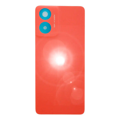 Tapa trasera Moto G04S naranja - detalle