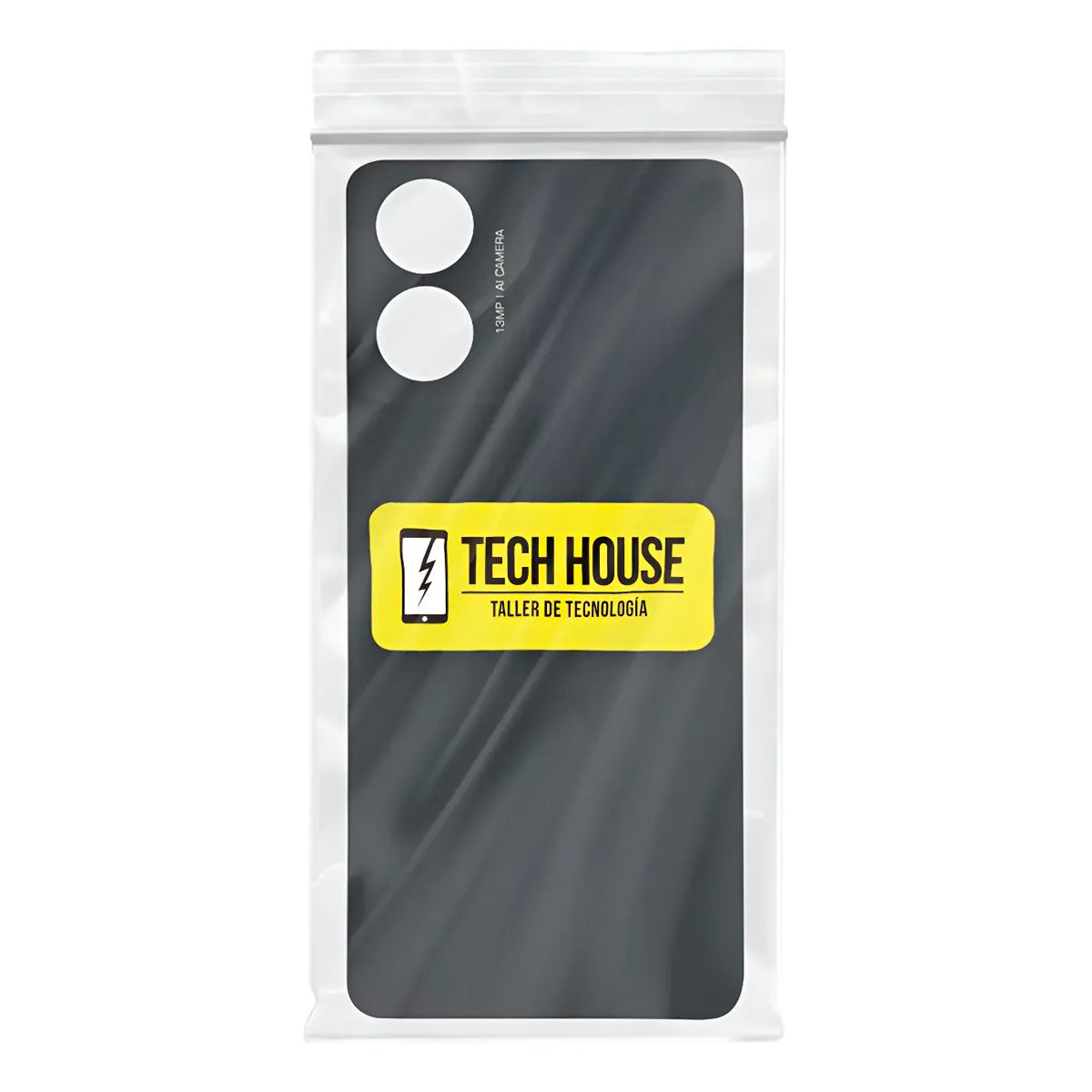 Tapa trasera Moto G04S negro cósmico - detalle