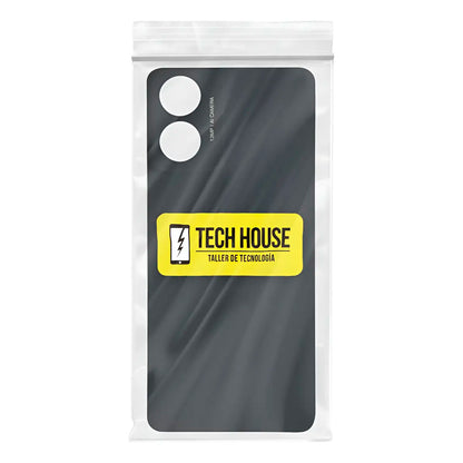 Tapa trasera Moto G04S negro cósmico - detalle
