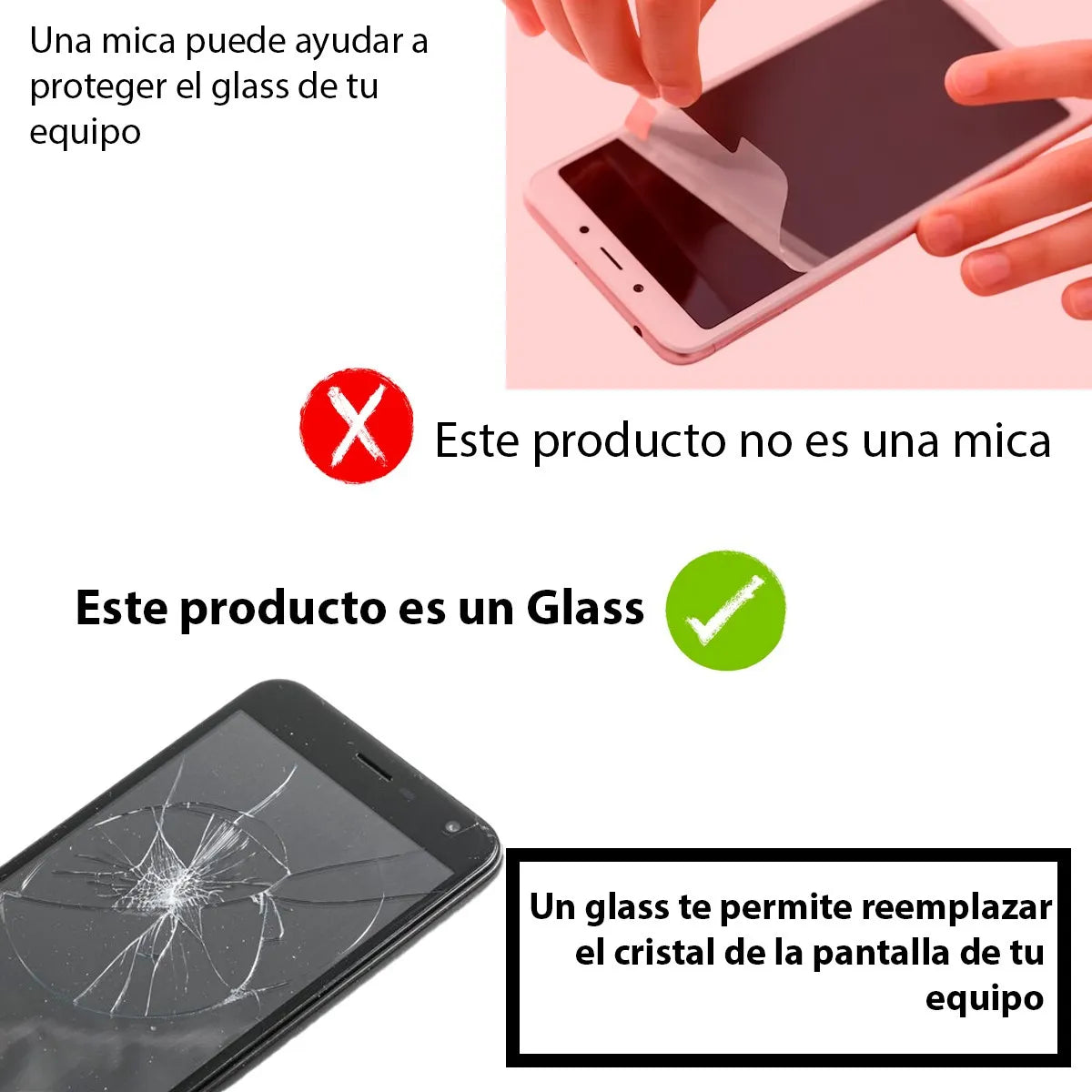 Glass Plano Forward con Oca compatible con Xiaomi Redmi