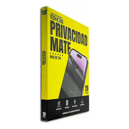 Paquete 20 Micas de Hidrogel Privacidad Matte – 6 Estrellas Tech House (RTH-12)