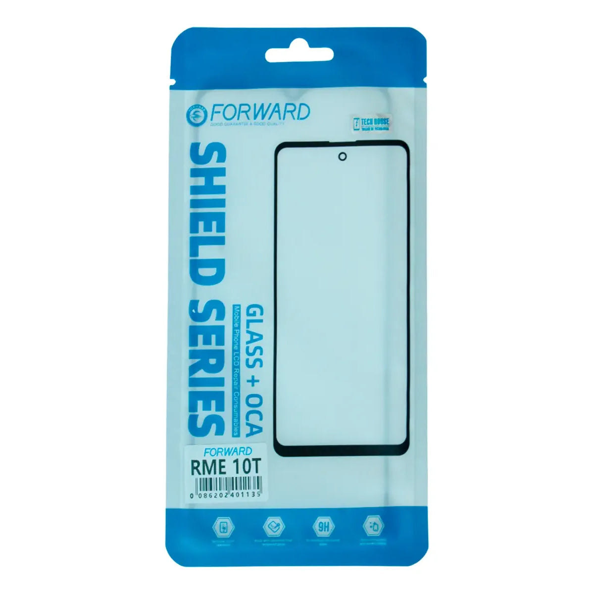 Glass con OCA compatible con Realme Serie 10 Forward Shield
