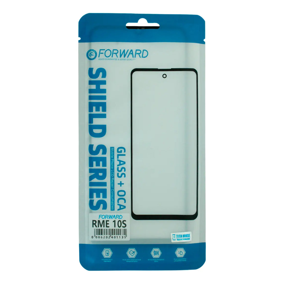 Glass con OCA compatible con Realme Serie 10 Forward Shield