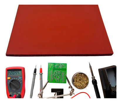 Tapete Antiestático Sunshine S-959E Reparación Rojo