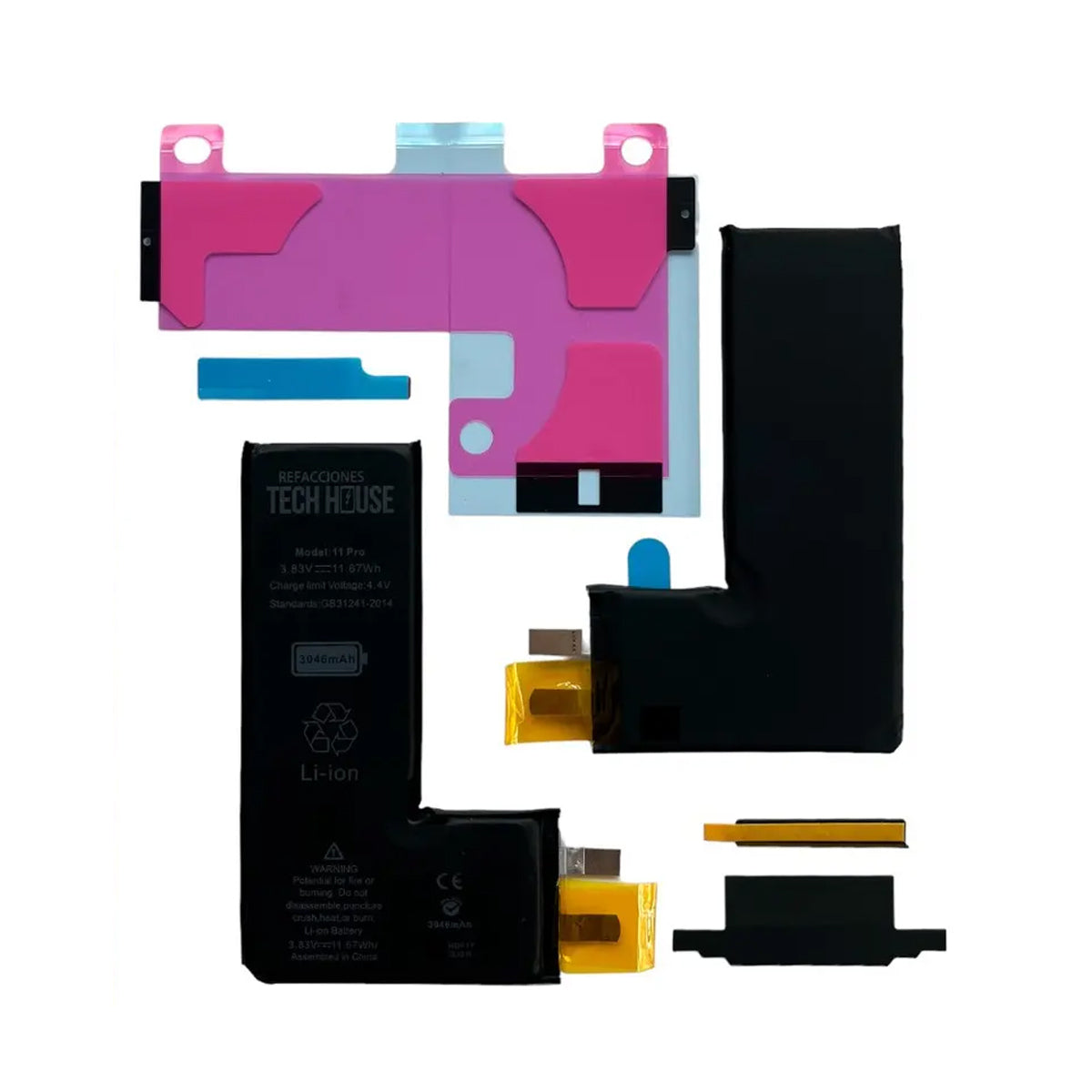 Batería Tech House compatible con iPhone 11 Pro sin Flex
