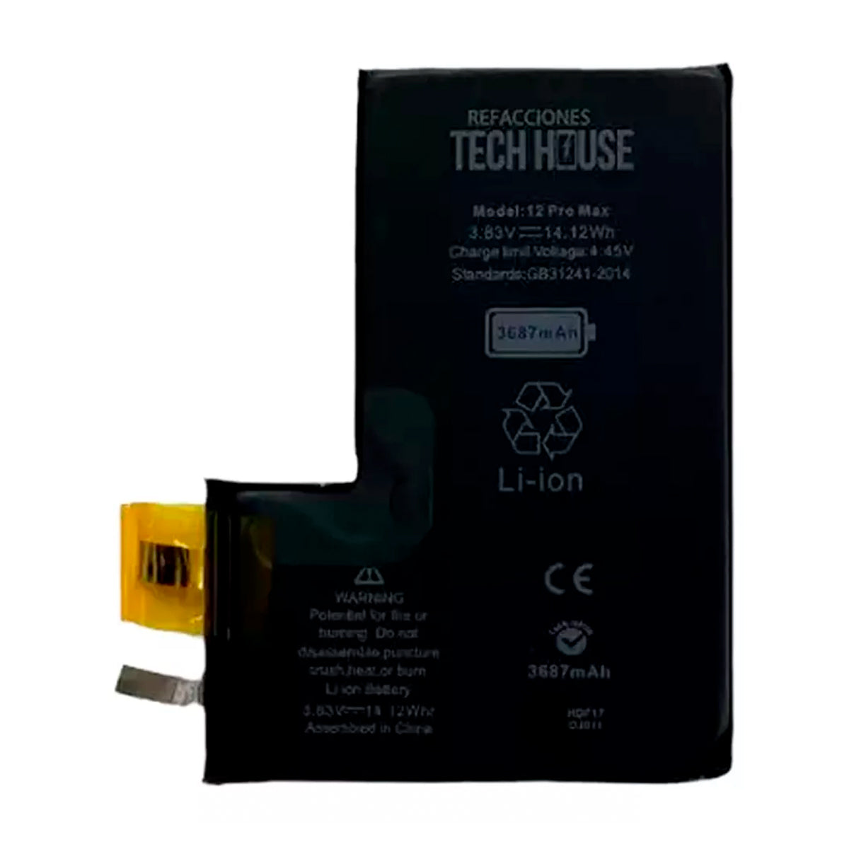 Batería sin Flex compatible con iPhone 12 Pro - Tech House